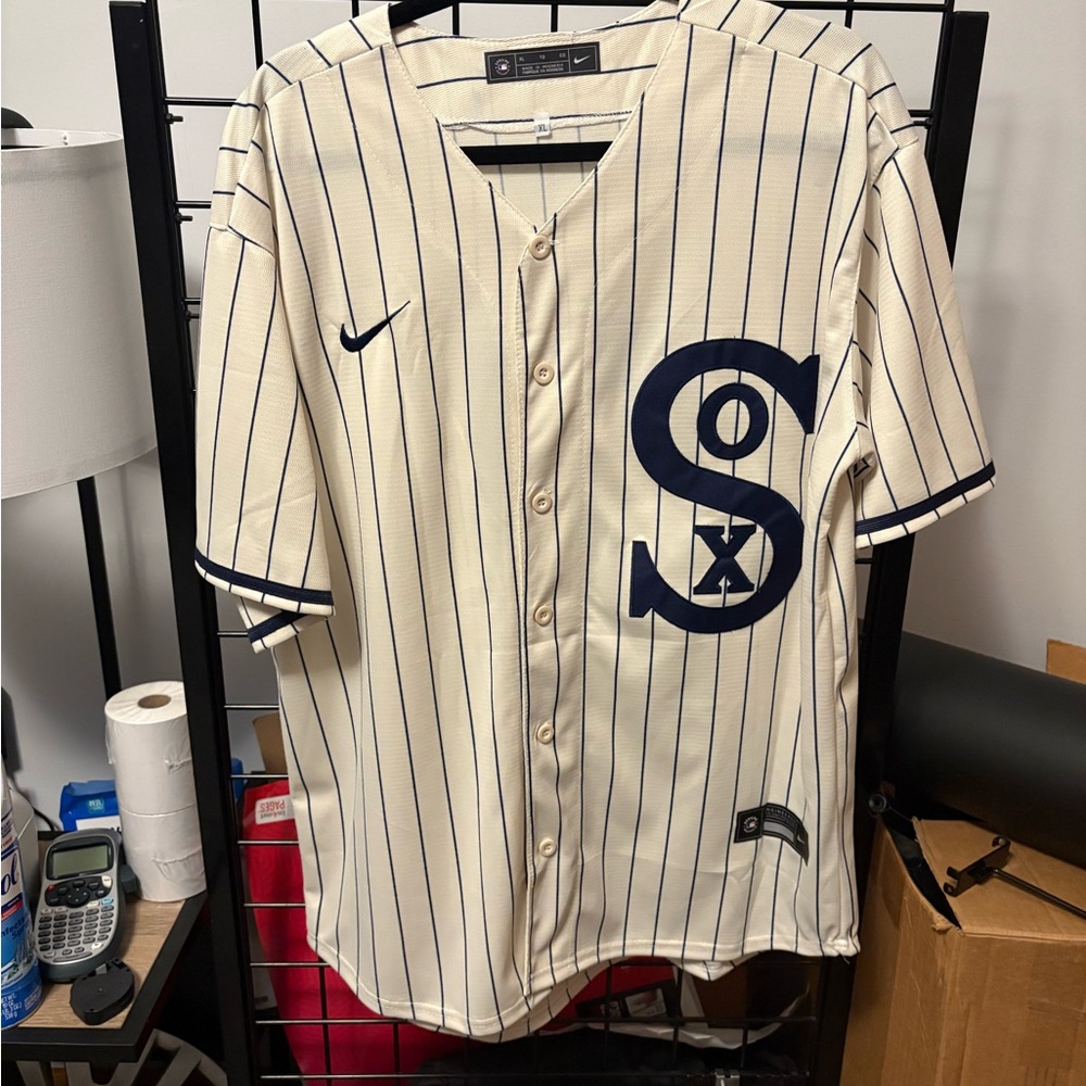Classic White Sox Pinstripe Jersey